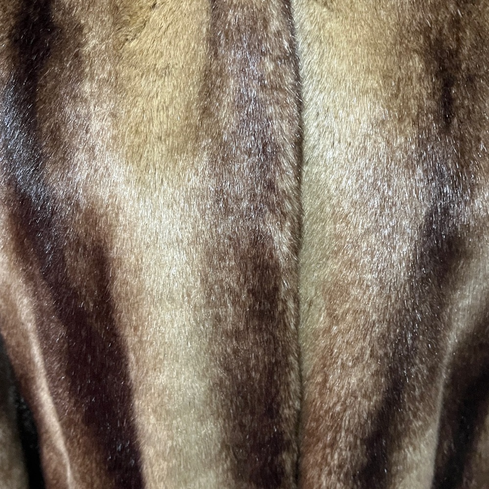 Incognita size Large vintage hooded faux Fur Coat - Picture 2 of 6